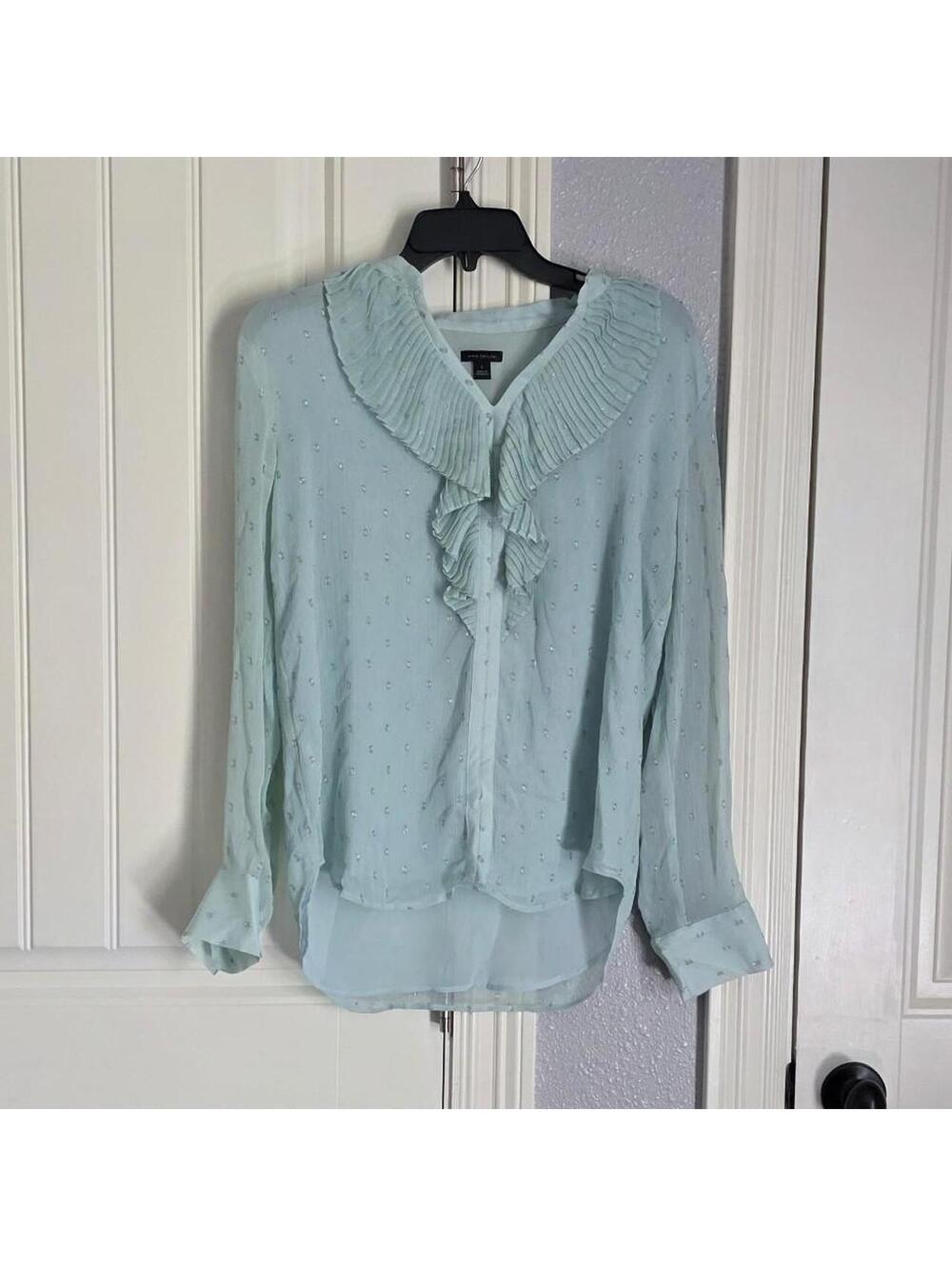 Ann Taylor Women's Blue and Green Blous